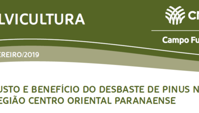 CUSTO E BENEFÍCIO DO DESBASTE DE PINUS NA REGIÃO CONTRO ORIENTAL PARANAENSE