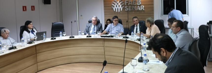 Presidente da CNA, João Martins, e do Sistema Faeb, Humberto Miranda, participam de reunião do Fundap
