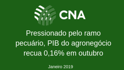 VALOR BRUTO DA PRODUÇÃO AGROPECUÁRIA DEVE AUMENTAR 2,99% EM 2018