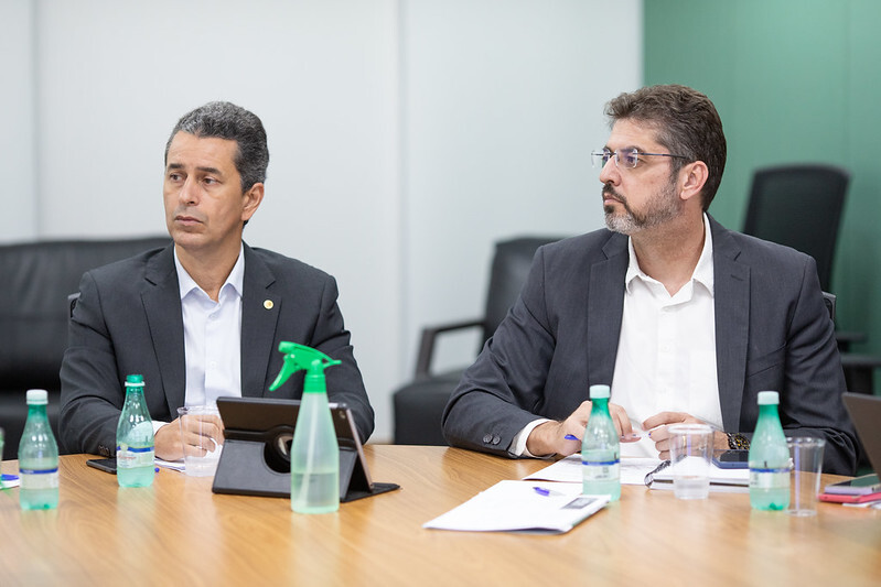 Presidente da Comissão, Muni Lourenço, e o coordenador de Sustentabilidade, Nelson Ananias Filho