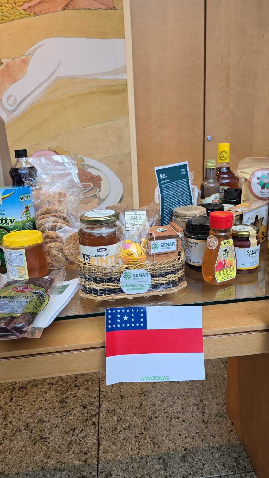 Mesa produtos encontro Ateg