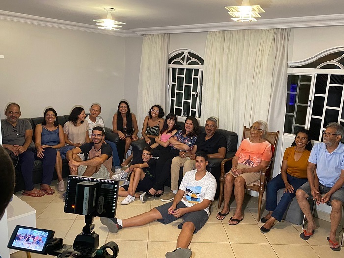 Gervaso reuniu amigos e familiares na casa da mãe, em Brasília (DF)