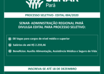 Belém: Inscrições abertas para o processo seletivo do SENAR Pará