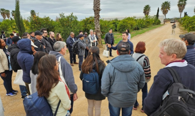 CNA participa de visita técnica em propriedade de pequenas culturas na Espanha