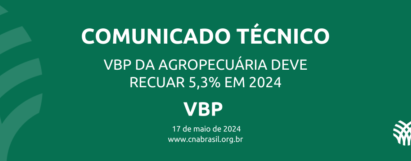 VBP da Agropecuária deve recuar 5,3% em 2024
