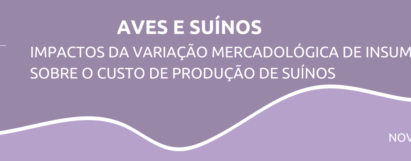 Impactos da variação mercadológica de insumos sobre o custo de produção de suínos