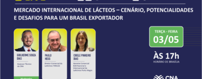 Live - Mercado Internacional de Lácteos – Cenário, potencialidades e desafios para um Brasil exportador