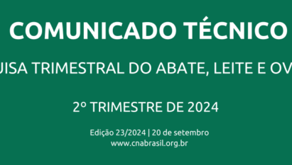 PESQUISA TRIMESTRAL DO ABATE, LEITE E OVOS RESULTADOS DO 2º TRIMESTRE DE 2024