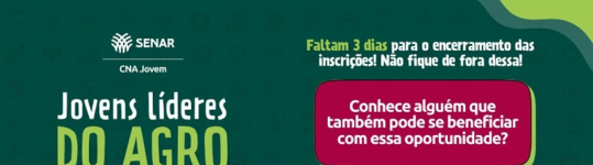 CNA Jovem encerra inscrições no próximo domingo (19)