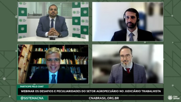 CNA promove debate sobre desafios e peculiaridades do agro no judiciário trabalhista