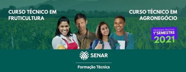Senar abre seleção para cursos técnicos gratuitos - Portal Senar Maranhão
