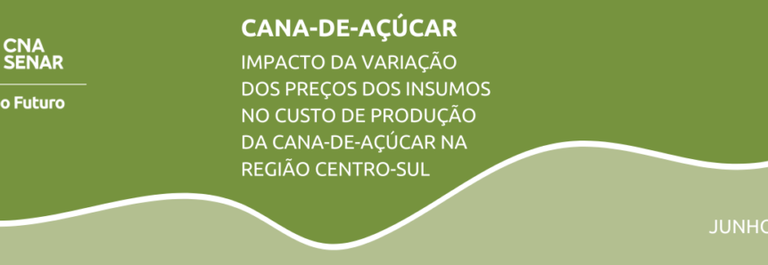 Cana-de açúcar:  Impacto da variação dos preços dos insumos no custo de produção da cana-de-açúcar na região centro-sul