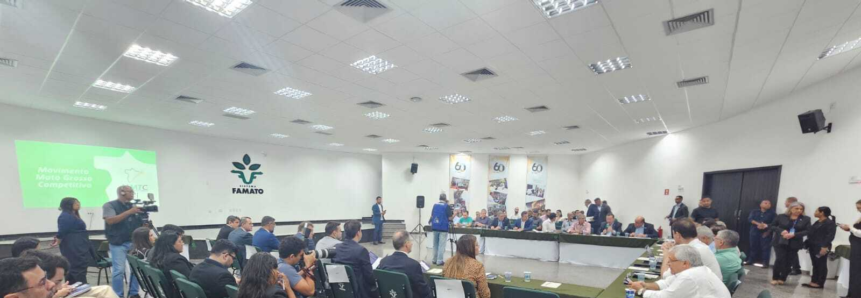 Famato sedia reunião mensal do Fórum Agro MT e da Frente Parlamentar da Agropecuária