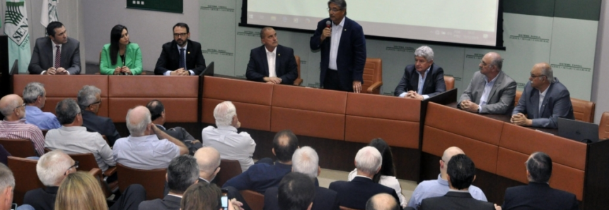 Ministro-chefe da Casa Civil, Onyx Lorenzoni, apresenta palestra na Farsul