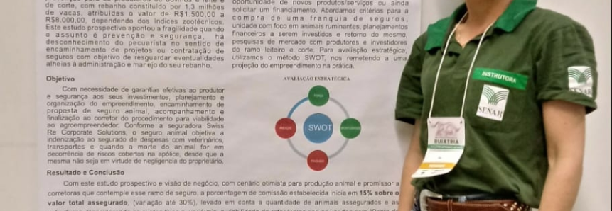 Instrutora do SENAR expõe trabalho no XIII Congresso Brasileiro de Buiatria