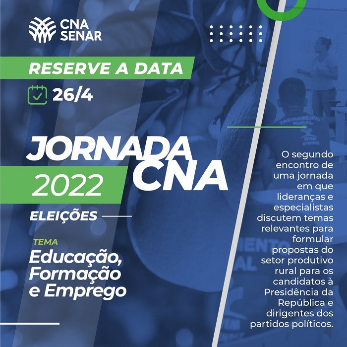 Card Inscricoes abertas jornada CNA 2022 eleicoes evento2