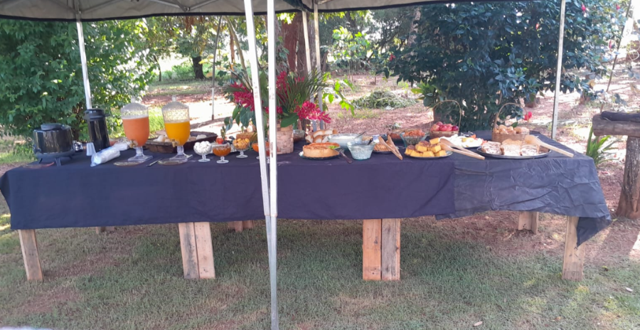 Café da manhã produzido pela Nativos do Cerrado, foto cedida por Adriana Oliveira.