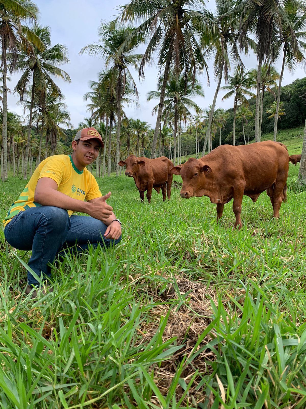 Aos 23 anos, Juan Ribeiro conseguiu um emprego em uma das propriedades visitadas durante o Senar Jovem