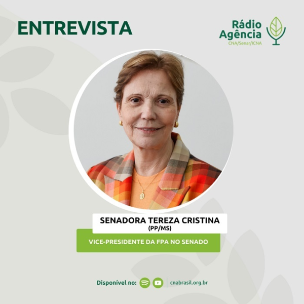 Rádio CNA entrevista senadora Tereza Cristina