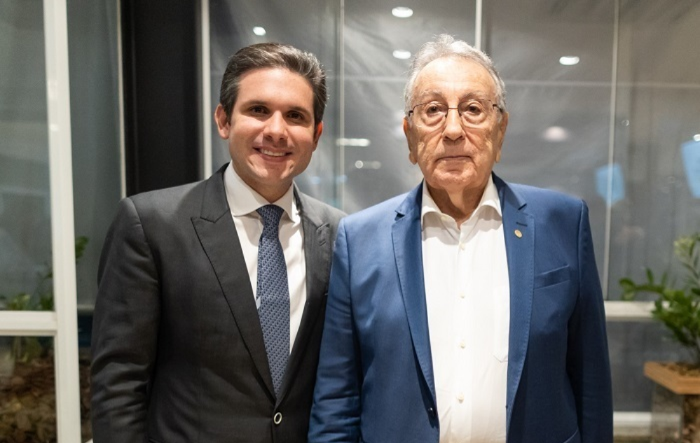 Presidente da CNA, João Martins, e deputado Hugo Motta