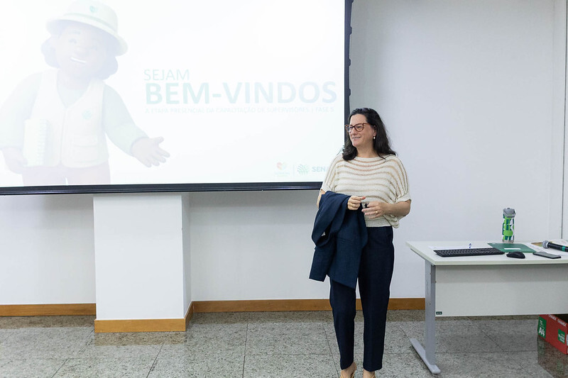 Erika Bömmer fez a abertura do treinamento.