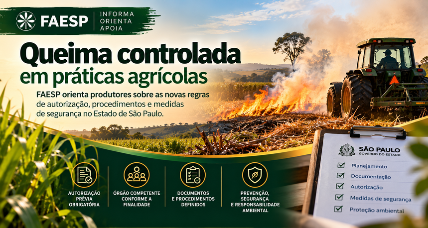 Faesp orienta produtores sobre novas regras para queima controlada