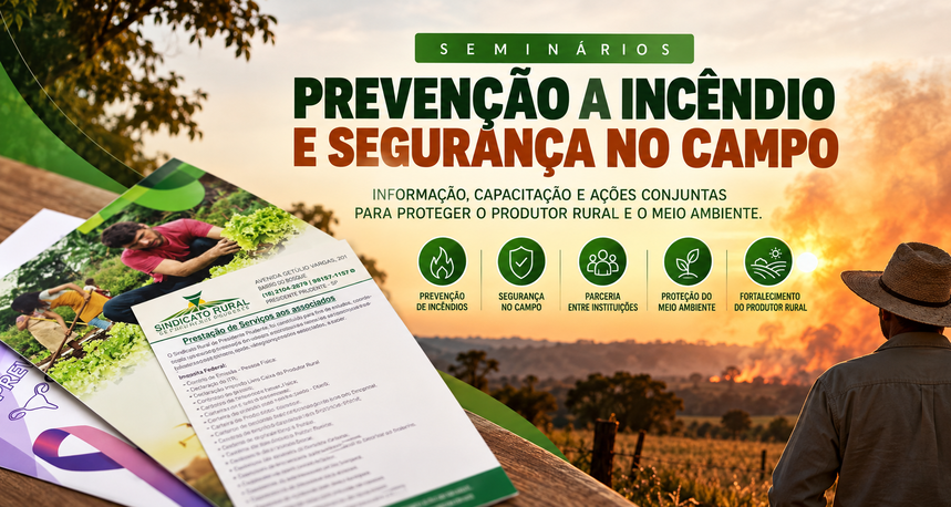 Seminários transformam prevenção de incêndios e segurança no campo em ações concretas