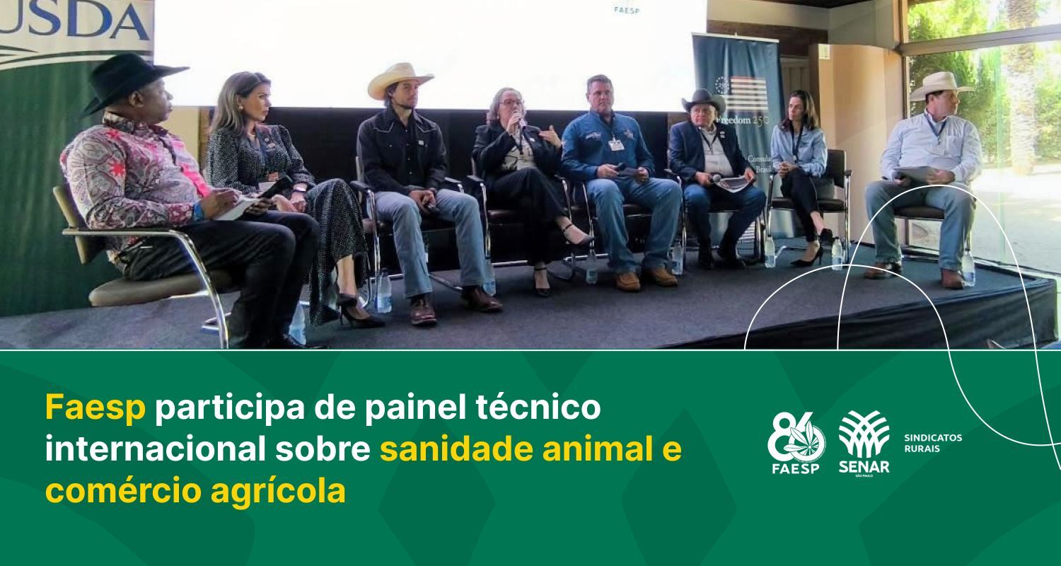Faesp participa de painel técnico internacional sobre sanidade animal e comércio agrícola