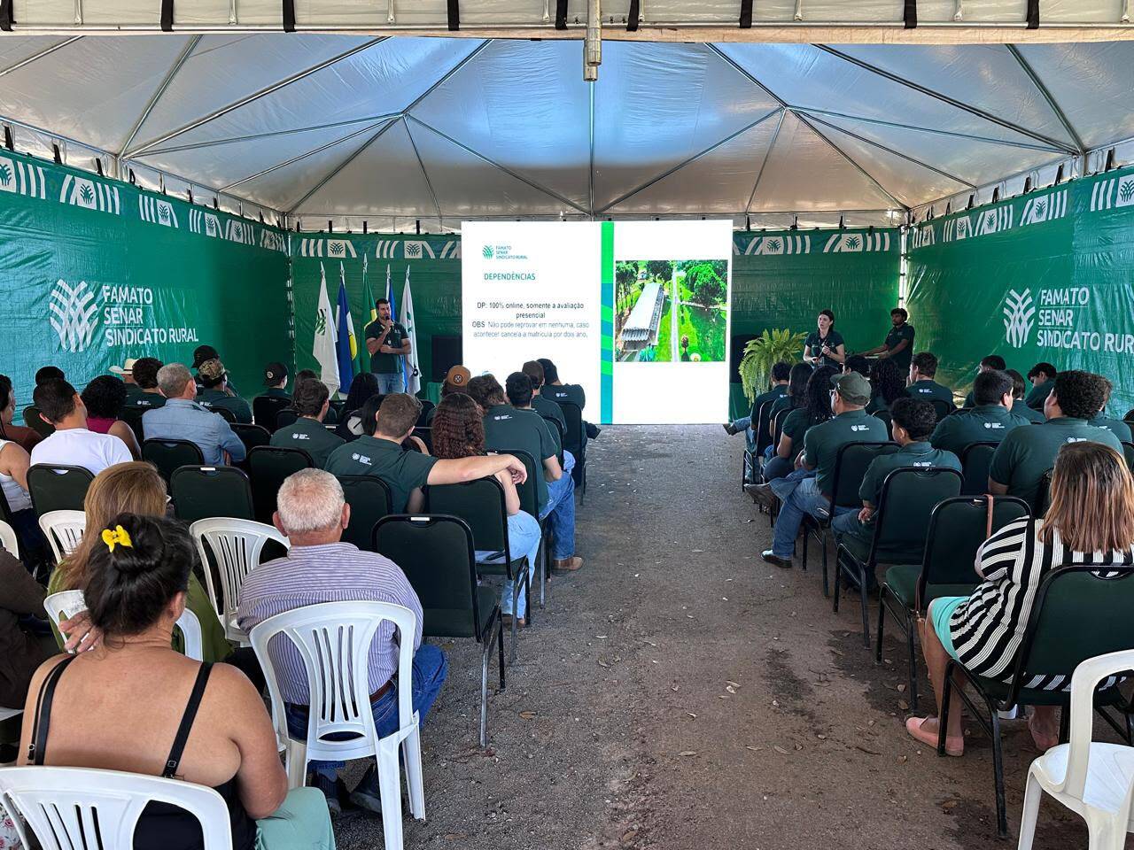 Dia de Integração aproxima famílias da rotina da Escola Agrícola Senar MT unidade Ranchão