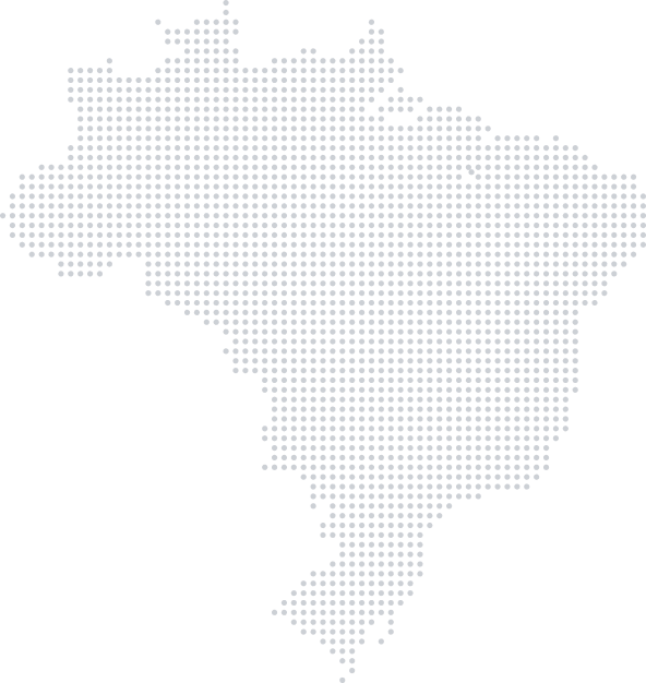 Mapa das regionais do Senar