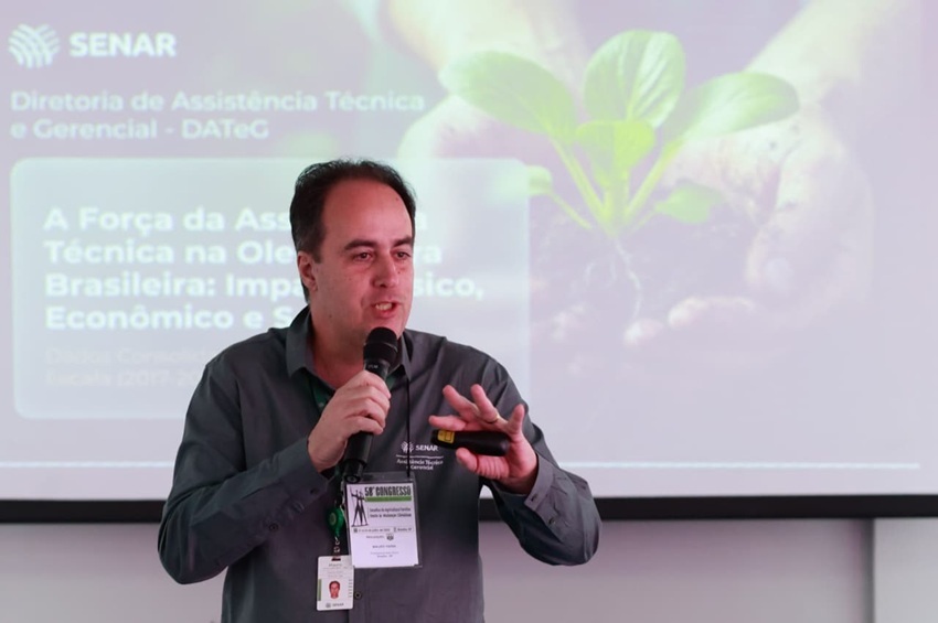 O assessor técnico do Senar Mauro Faria também explicou sobre o trabalho de Assistência Técnica e Gerencial (ATeG)