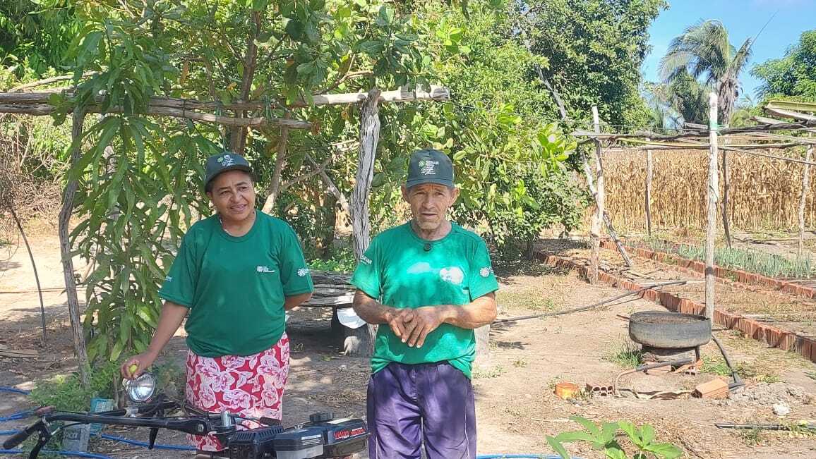 Dona Dorizete e seu Raimundo, são exemplos de produtores que seguiram as orientações do Senar, na propriedade