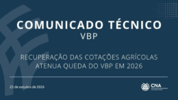 Recuperação das cotações agrícolas atenua queda do vbp em 2026