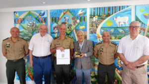 Faepa recebe representantes do Exército Brasileiro em reconhecimento ao apoio ao Baile do Exército 2026
