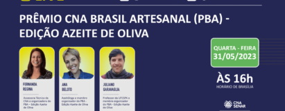Live - Prêmio CNA Brasil Artesanal (PBA) - Edição Azeite de Oliva