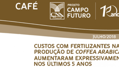 CUSTOS COM FERTILIZANTES NA PRODUÇÃO DE COFFEA ARABICA AUMENTARAM EXPRESSIVAMENTE NOS ÚLTIMOS 5 ANOS