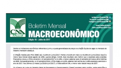 BOLETIM MENSAL MACROECONÔMICO: EDIÇÃO 18 / JULHO 2017