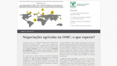 NEGOCIAÇÕES AGRÍCOLAS NA OMC: O QUE ESPERAR?