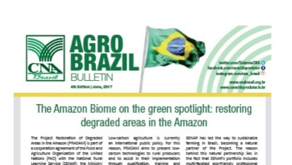 AGROBRAZIL BULLETIN: THE AMAZON BIOME ON THE GREEN SPOTLIGHT: RESTORING DEGRADED AREAS IN THE AMAZON / JUNE 2017