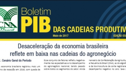 BOLETIM PIB: PIB DAS CADEIAS PRODUTIVAS / MAIO 2017