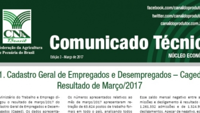 COMUNICADO TÉCNICO: NÚCLEO ECONÔMICO - EDIÇÃO 3 / MARÇO 2017