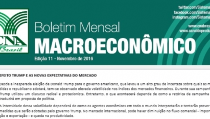 BOLETIM MENSAL MACROECONÔMICO:  EFEITO TRUMP E AS NOVAS EXPECTATIVAS DO MERCADO / NOVEMBRO 2016