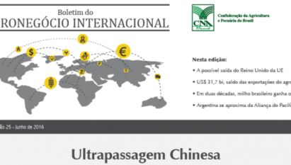 BOLETIM DO AGRONEGÓCIO INTERNACIONAL: ULTRAPASSAGEM CHINESA / JUNHO 2016