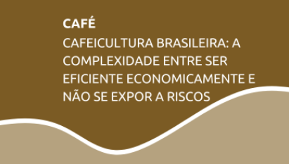 CAFÉ: CAFEICULTURA BRASILEIRA - A COMPLEXIDADE ENTRE SER EFICIENTE ECONOMICAMENTE E NÃO SE EXPOR A RISCOS