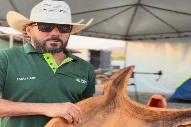 Artesanato feito com motosserra gera renda para alunos de curso do Senar Goiás