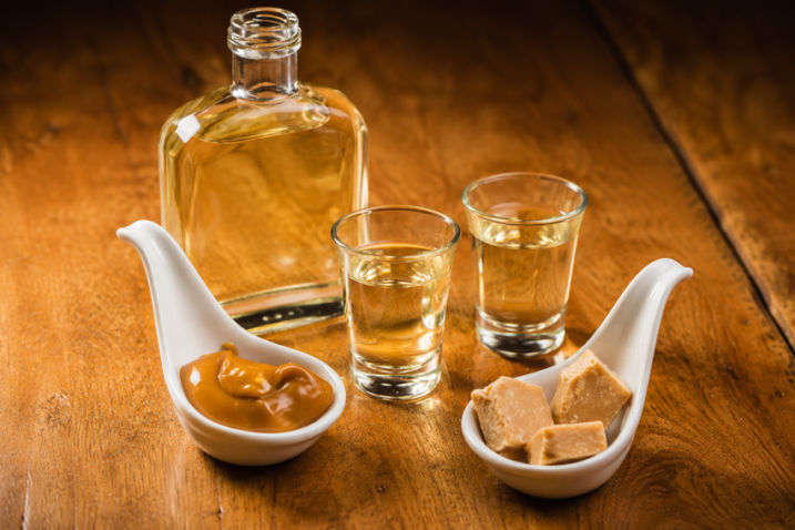Cachaca e Doce de leite