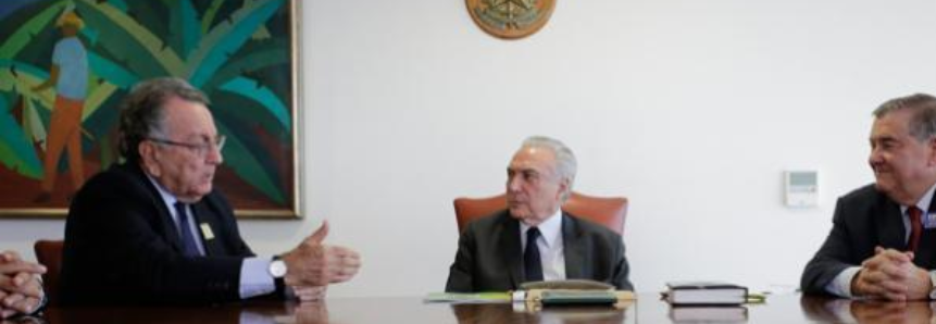 Presidente da CNA entrega a Michel Temer propostas para fortalecer a agropecuária do país