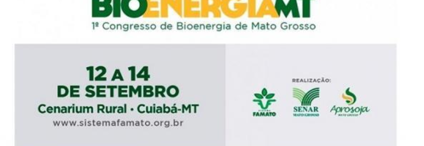 1º Congresso de Bioenergia de Mato Grosso acontecerá em setembro