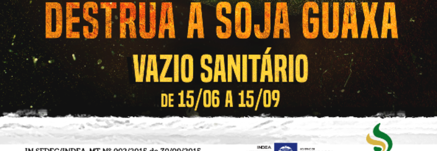 Aprosoja divulga calendário do vazio sanitário em Mato Grosso