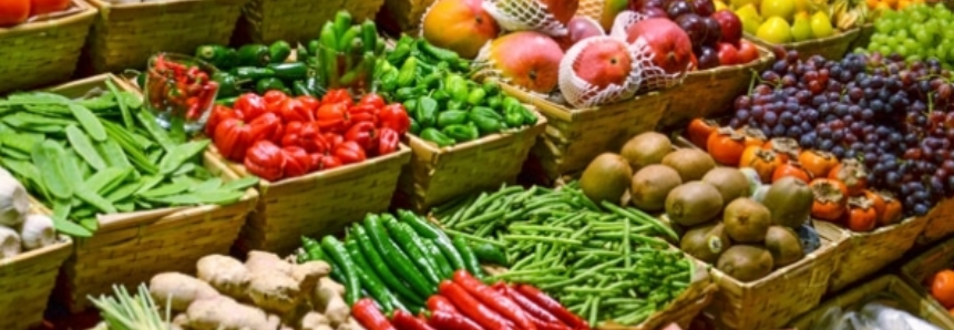 Preços de frutas e legumes caem 4,57% em São Paulo